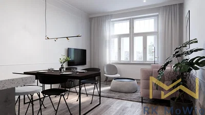 Woonkamer; moderne stijl, natuurlijk licht, houten vloer