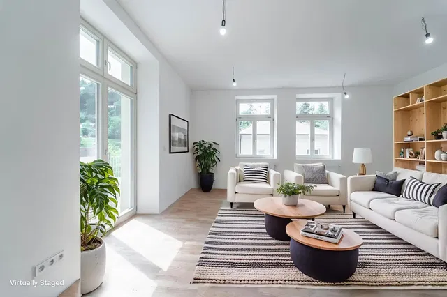 Living room; natural light, wood floor, modern style