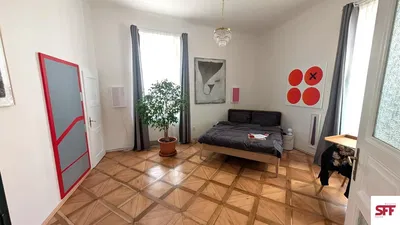 Bedroom; natural light, wood floor