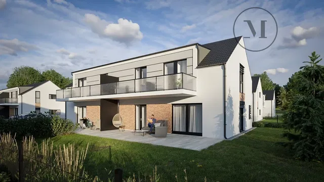 Maison et environs; vue