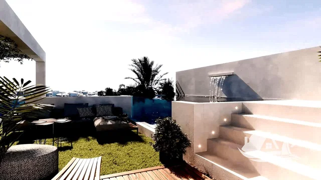 Terrace; natural light, view