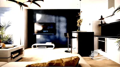 Obývací pokoj; přirozené světlo, moderní styl