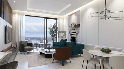 Woonkamer; uitzicht, moderne stijl, natuurlijk licht