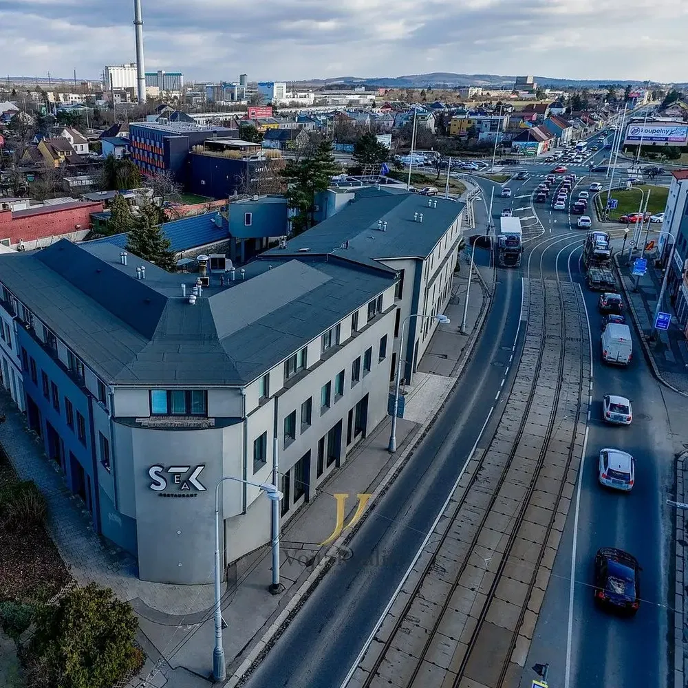 Haus und umgebung; blick, gewerblich