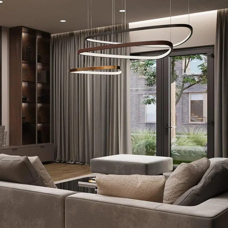 Woonkamer; natuurlijk licht, moderne stijl