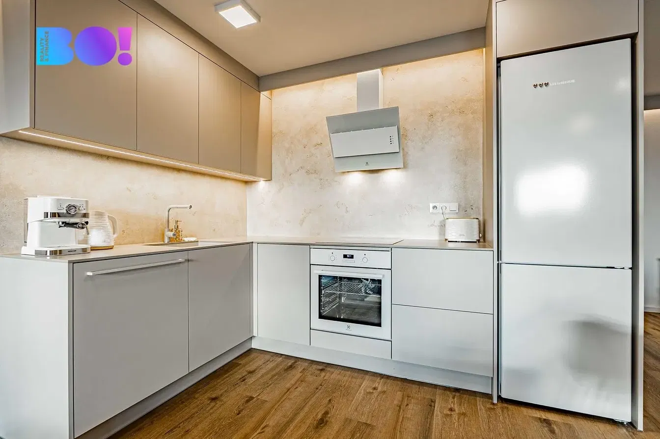 Kitchen; kitchen appliances, renovated, modern style