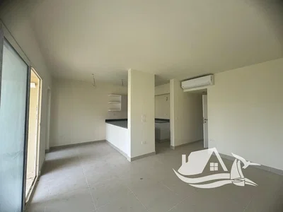 Living room; tile floor, needs renovation
