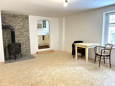 Wohnzimmer; kamin, renovierungsbedürftig, tageslicht