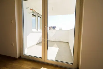 Balkon; blick, holzboden, tageslicht