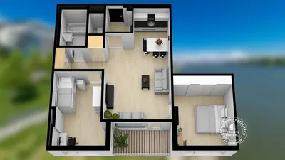 Haus und umgebung; blick