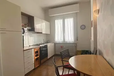 Кухиња; кухињски апарати, природно светло, модерни стил