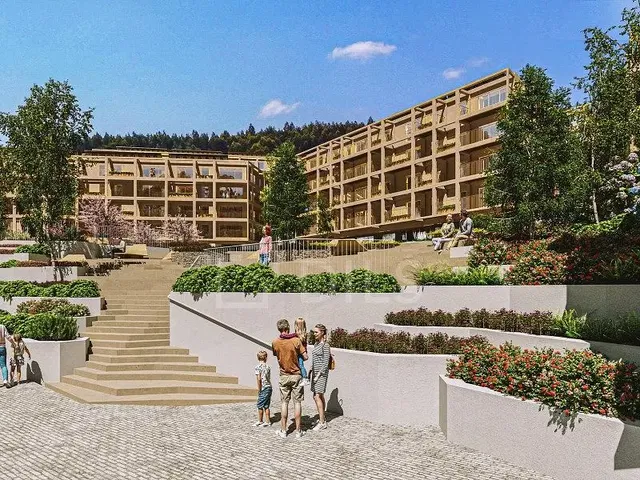 Haus und umgebung; blick, tageslicht, moderner stil