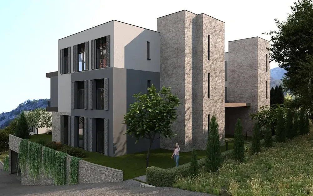 Haus und umgebung; blick, tageslicht