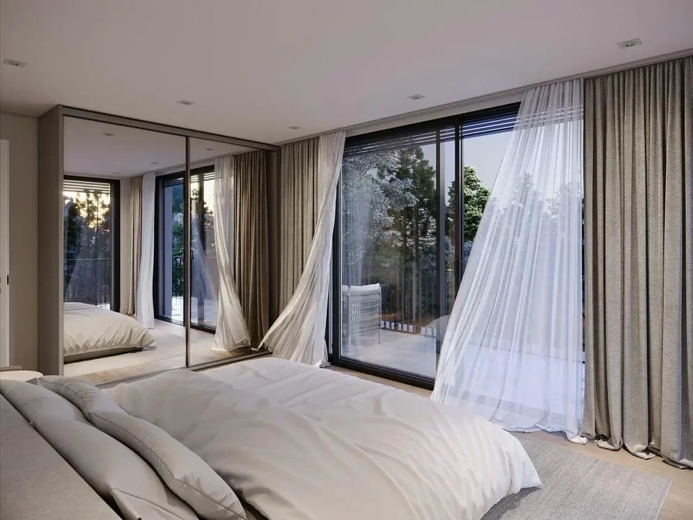 Chambre; lumière naturelle, vue