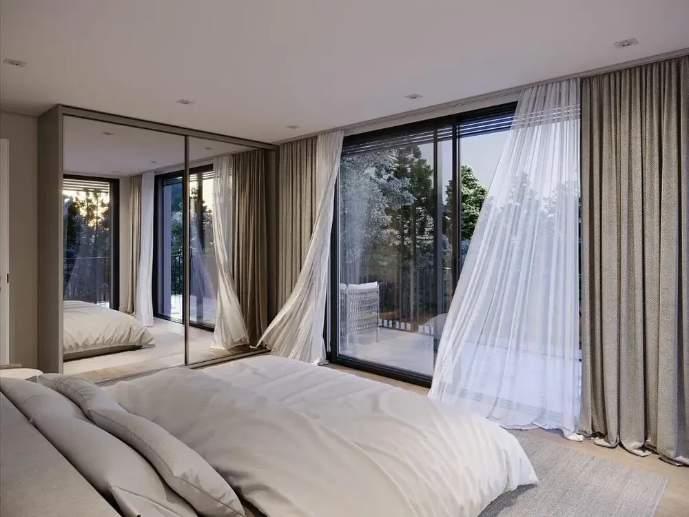 Dormitorio; luz natural, vista