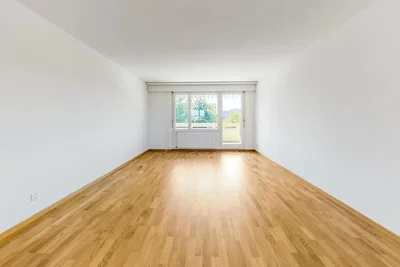 Wohnzimmer; blick, holzboden, tageslicht