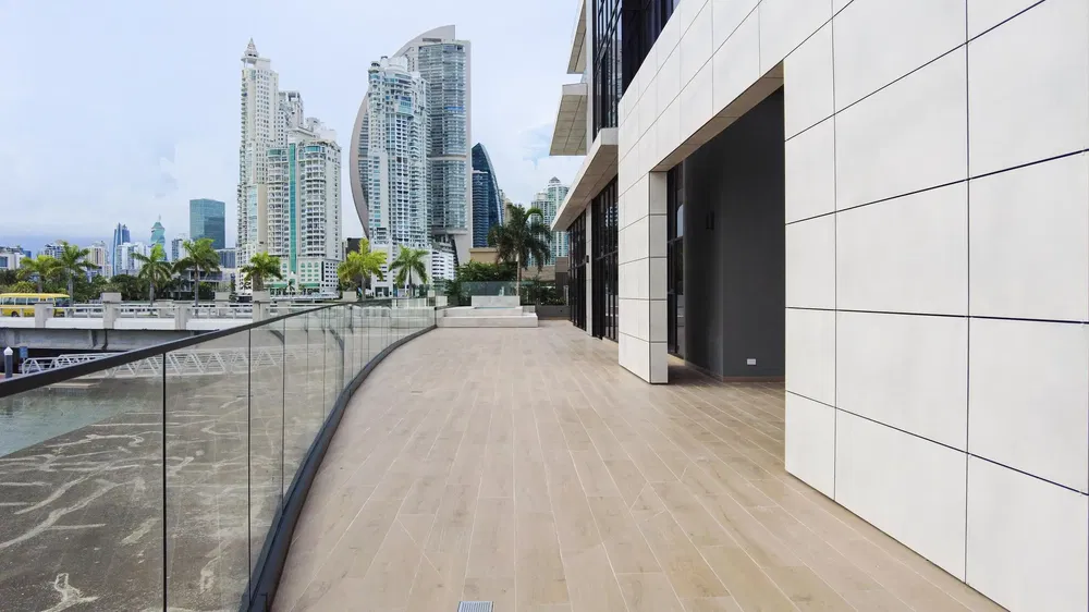 Terrasse; blick, fliesenboden