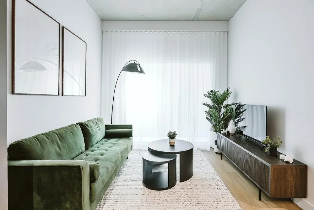 Salon; style moderne, lumière naturelle