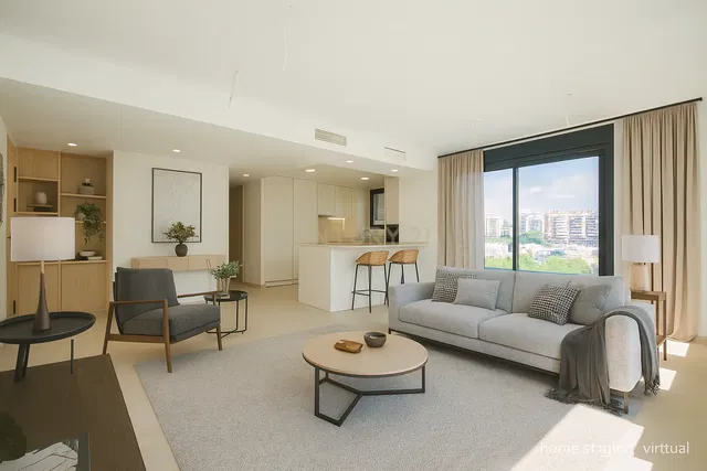 Living room; view, modern style, natural light