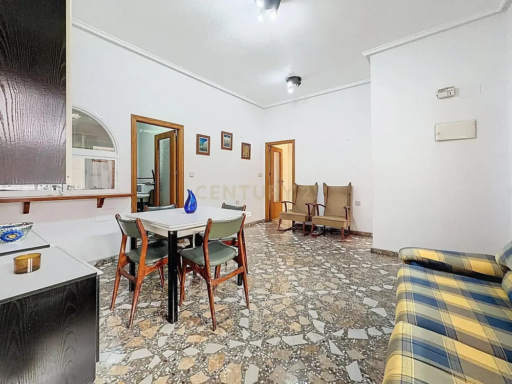 Living room; tile floor, natural light