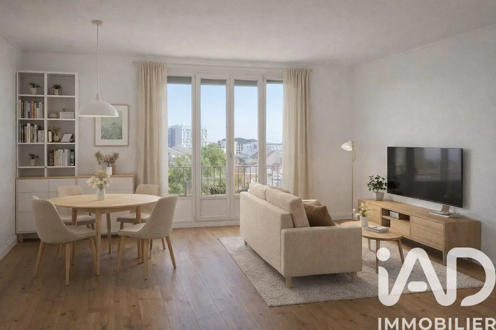 Soggiorno; vista, pavimento in legno, luce naturale, stile moderno