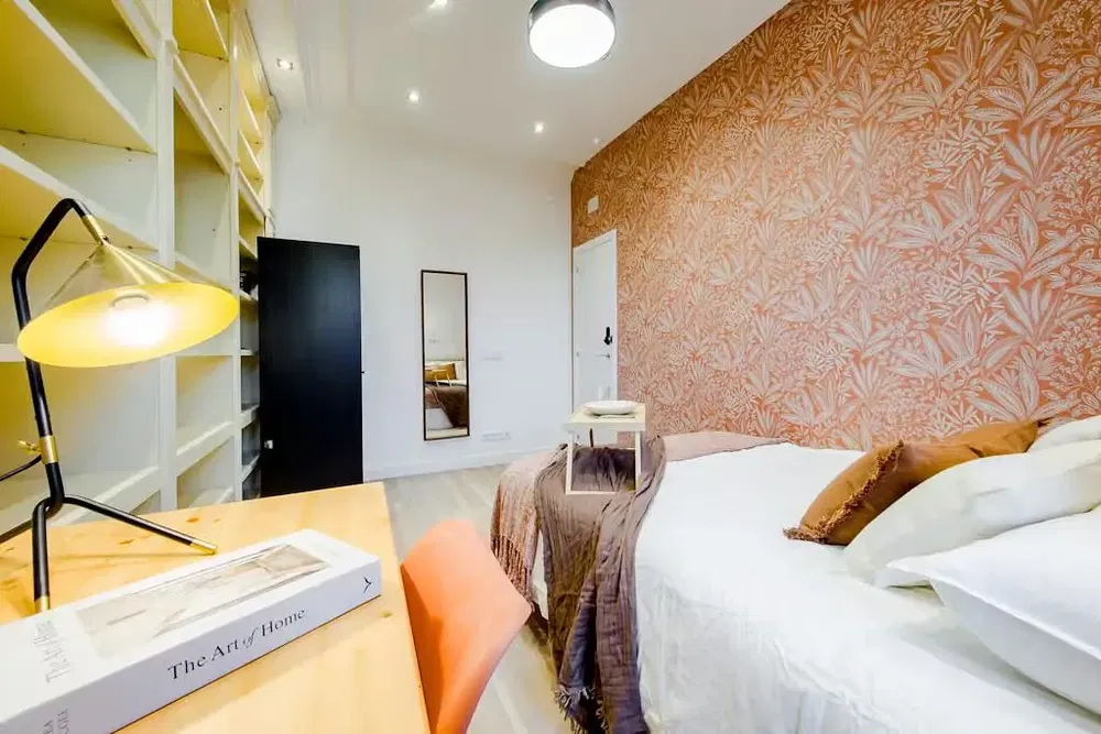 Chambre; lumière naturelle, style moderne