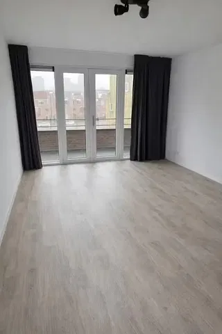 Living room; view, wood floor, natural light