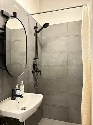 Bathroom; tile floor, natural light, renovated