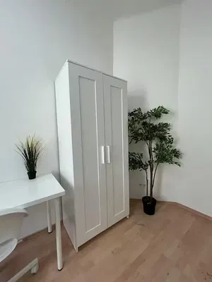 Bedroom; wood floor, natural light