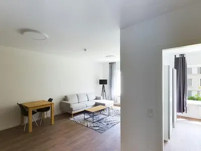 Living room; natural light, wood floor