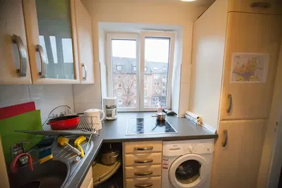 Cuisine; électroménager, vue, lumière naturelle