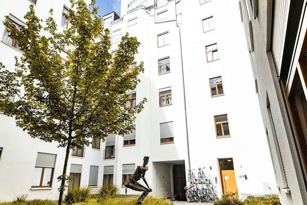 House and surroundings; view, natural light