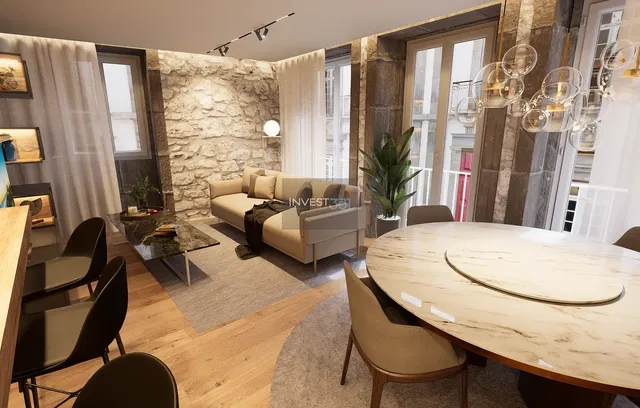 Wohnzimmer; holzboden, tageslicht, moderner stil