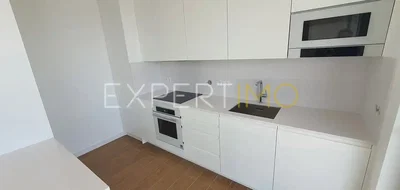 Kuchyně; kuchyňské spotřebiče, dřevěná podlaha, po rekonstrukci, přirozené světlo