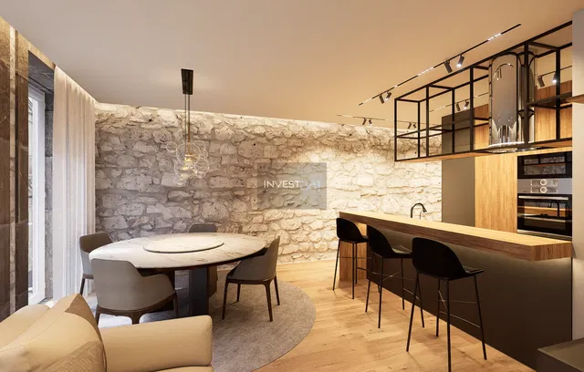 Küche; moderner stil, holzboden, tageslicht