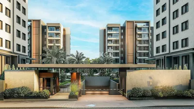 Dům a okolí; výhled