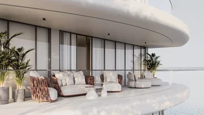 Teras; manzara, doğal ışık, modern stil