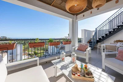 Terrasse; vue, lumière naturelle, style moderne