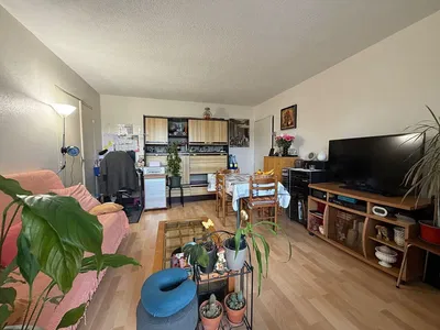 Salón; suelo de madera, luz natural