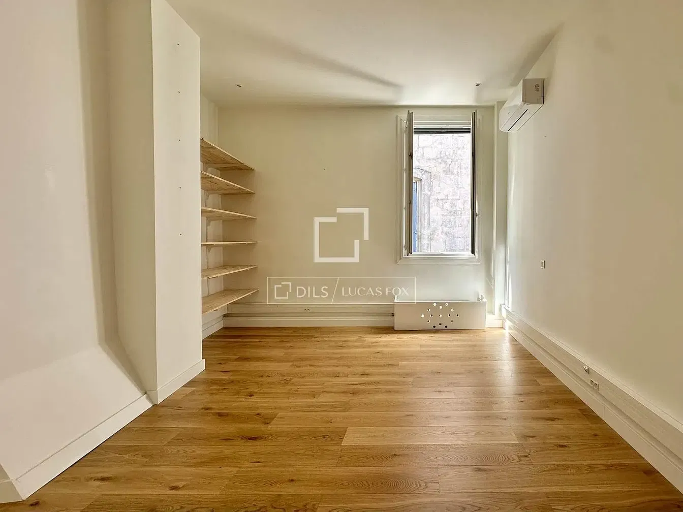 Bedroom; wood floor, natural light, renovated