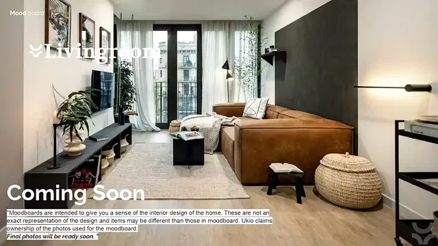 Woonkamer; uitzicht, natuurlijk licht, moderne stijl