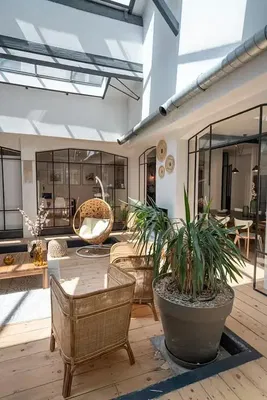 Sala de estar; luz natural, estilo moderno