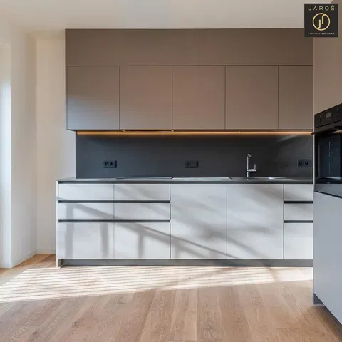 Kitchen; kitchen appliances, modern style, natural light, wood floor