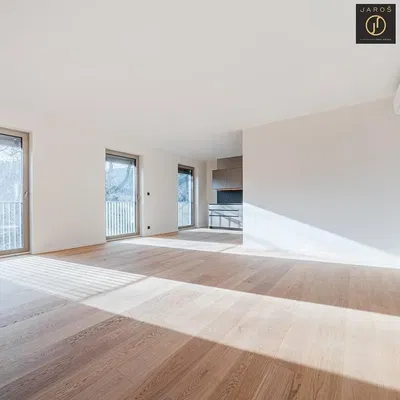 Wohnzimmer; blick, holzboden, tageslicht, renoviert