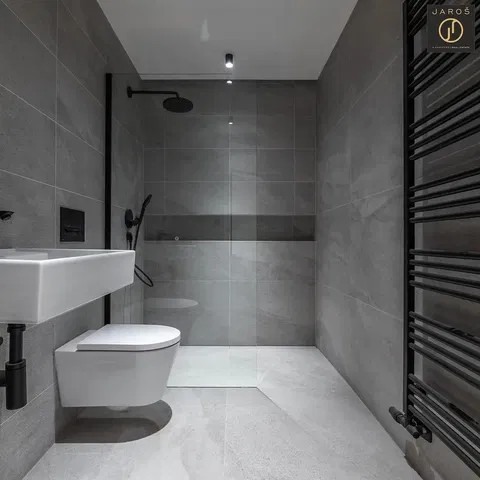 Bathroom; tile floor, renovated, natural light, modern style