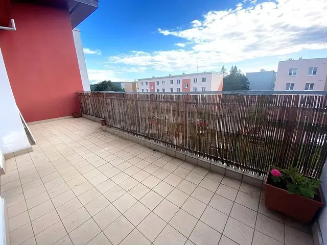 Balcony; tile floor, view