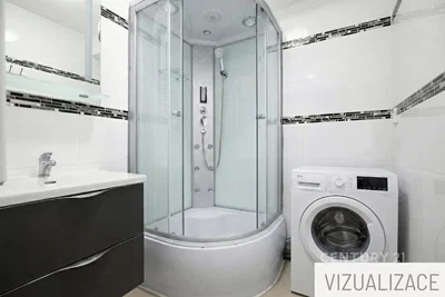 Bagno; pavimento in piastrelle, ristrutturato, luce naturale, stile moderno