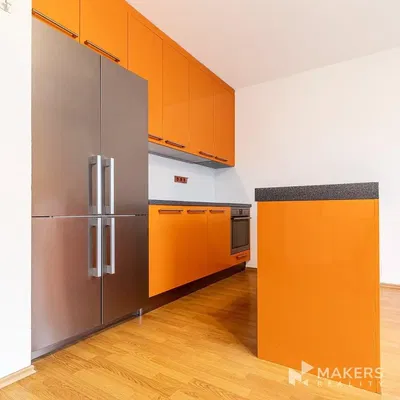 Кухиња; кухињски апарати, дрвени под, реновиран, природно светло, модерни стил