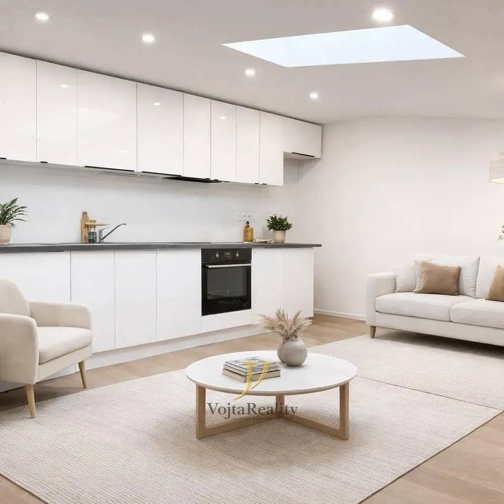 Wohnzimmer; moderner stil, tageslicht, renoviert