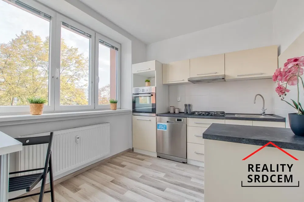 Küche; blick, küchengeräte, tageslicht, moderner stil